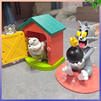 Authentic 52TOYS Tom and Jerry Blind Box Toy Tom the Cat Gets Lucky Collectible Wind-Up Action Figure Mouse and Cat Playset