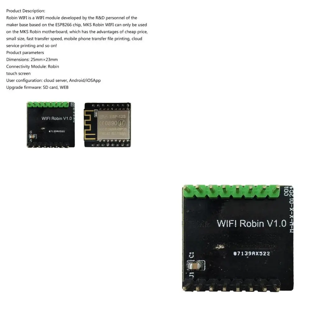 

MKS Robin Wi -Fi Module ESP8266 Wi -Fi -принтер беспроводной маршрутизатор