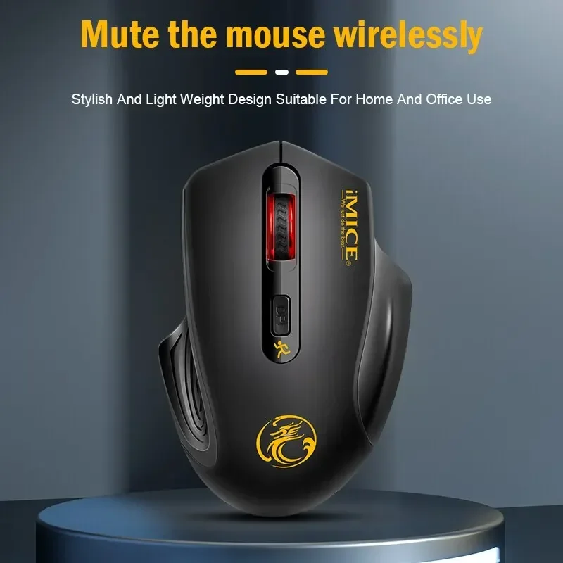 

Bluetooth 2.4G Dual Mode Silent Mouse Suitable for Business Office Laptop Esports Games 3 Speed Adjustable Wireless Silent Mouse