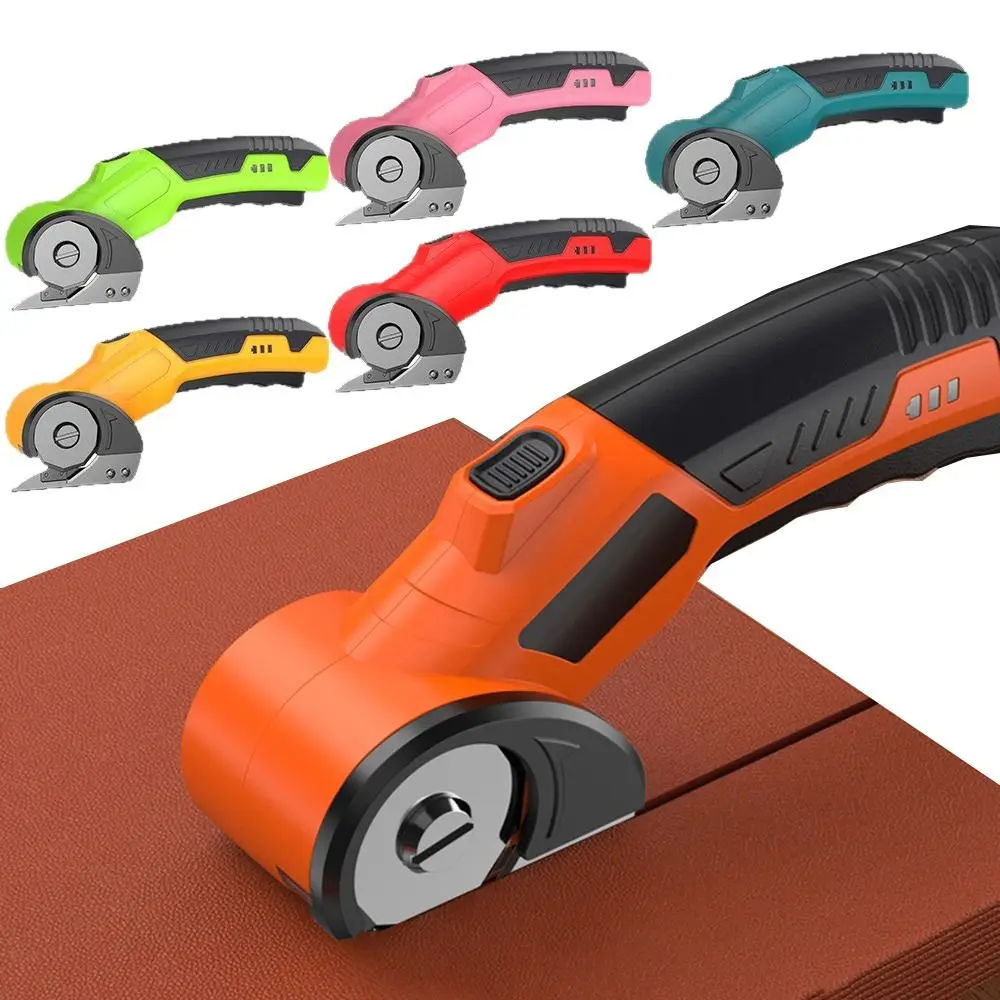 

Safety Lock Electric Shears Accurate Cutting Quiet Operation Cardboard Cutter Wireless Design Comfortable Grip Rotary Scissors