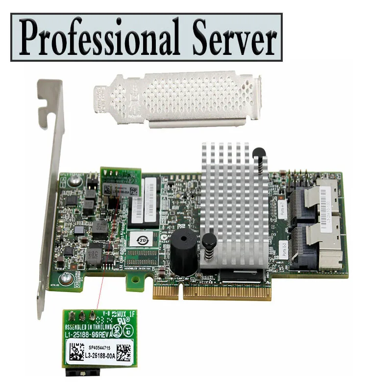 Placa controladora Lsi-sa 9267-8i, 6gb, ram 1, 5, 6, 10, 512mb, mas de 8 portas + 8087 sata + bateria