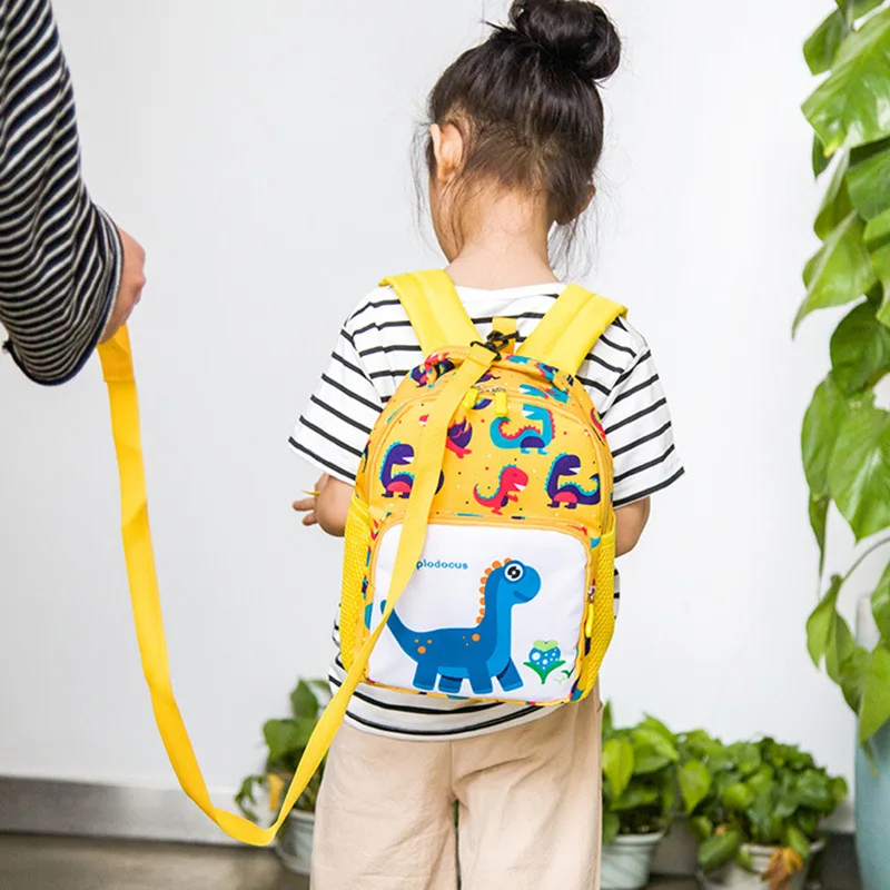 Cute Dinosaur Kids Safety Harness zaino Toddler Anti-lost Bag bambini comodo zainetto bambino anti lost wrist link