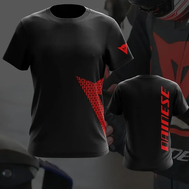 

Baju Permotoran KAIN COTTON DAI1735E BIG LOGO MOTO ITALY LOGO Racing PERFORMANCE Motorsport T Shirt Short Sleeves for Men Women