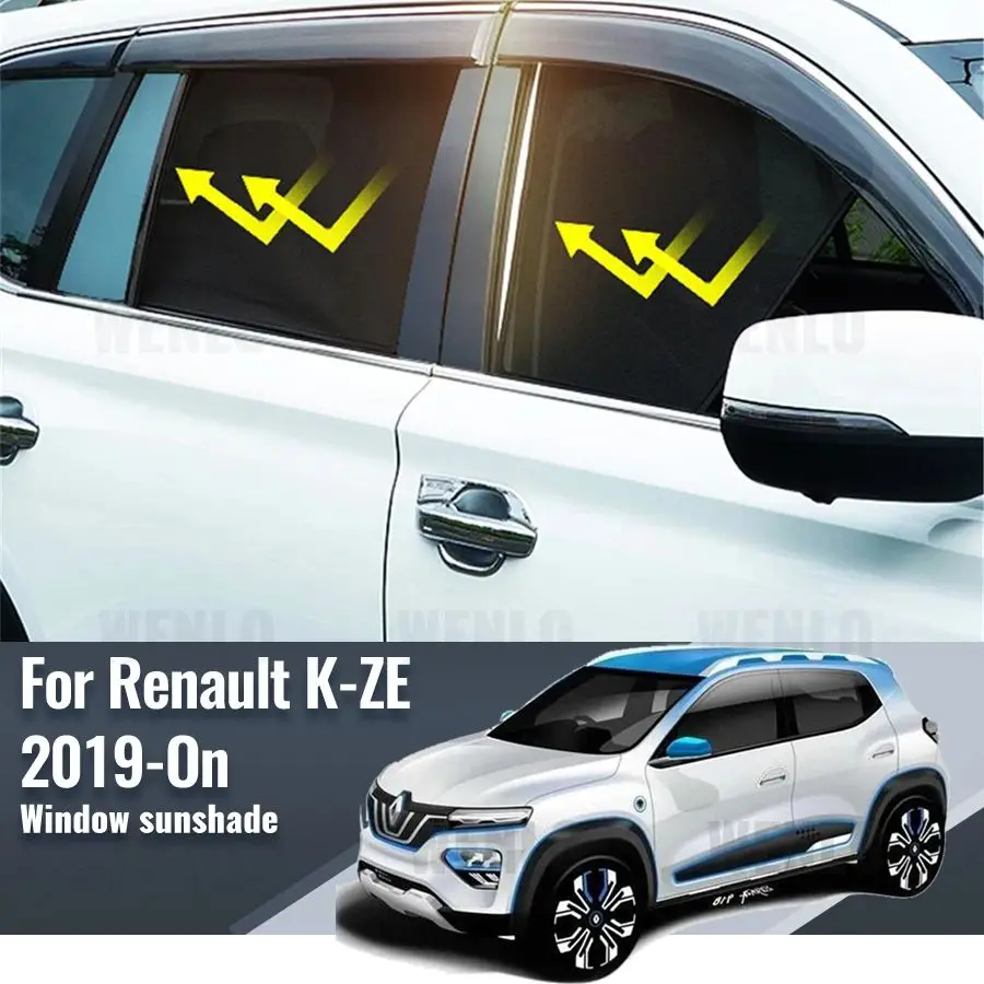 

For Renault Kwid K-ZE Dacia Spring E-Tech 2016-2024 Car Sunshade Shield Front Rear Windshield Curtain Side Baby Window Sun Shade