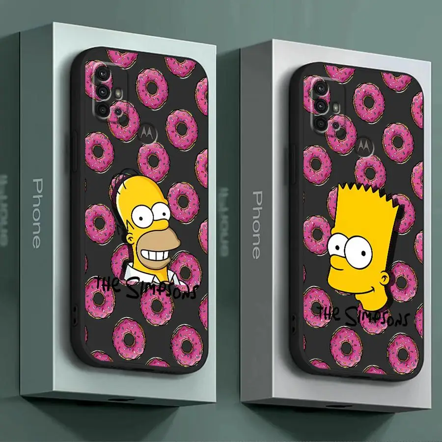 Disney The Simpson Phone Case for Motorola Moto G9 Plus Play Power 20 Pro Lite 40 30 Pro Neo Fusion One Fusion Plus Back Soft