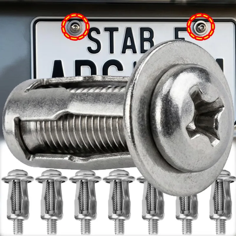 M4 M5 M6 Stainless Steel Petal Shape Rivet Nut Screw Bolt Expansion Rivetnut Panel License Plate Clamp Lock Jack Nuts 1/20Pcs