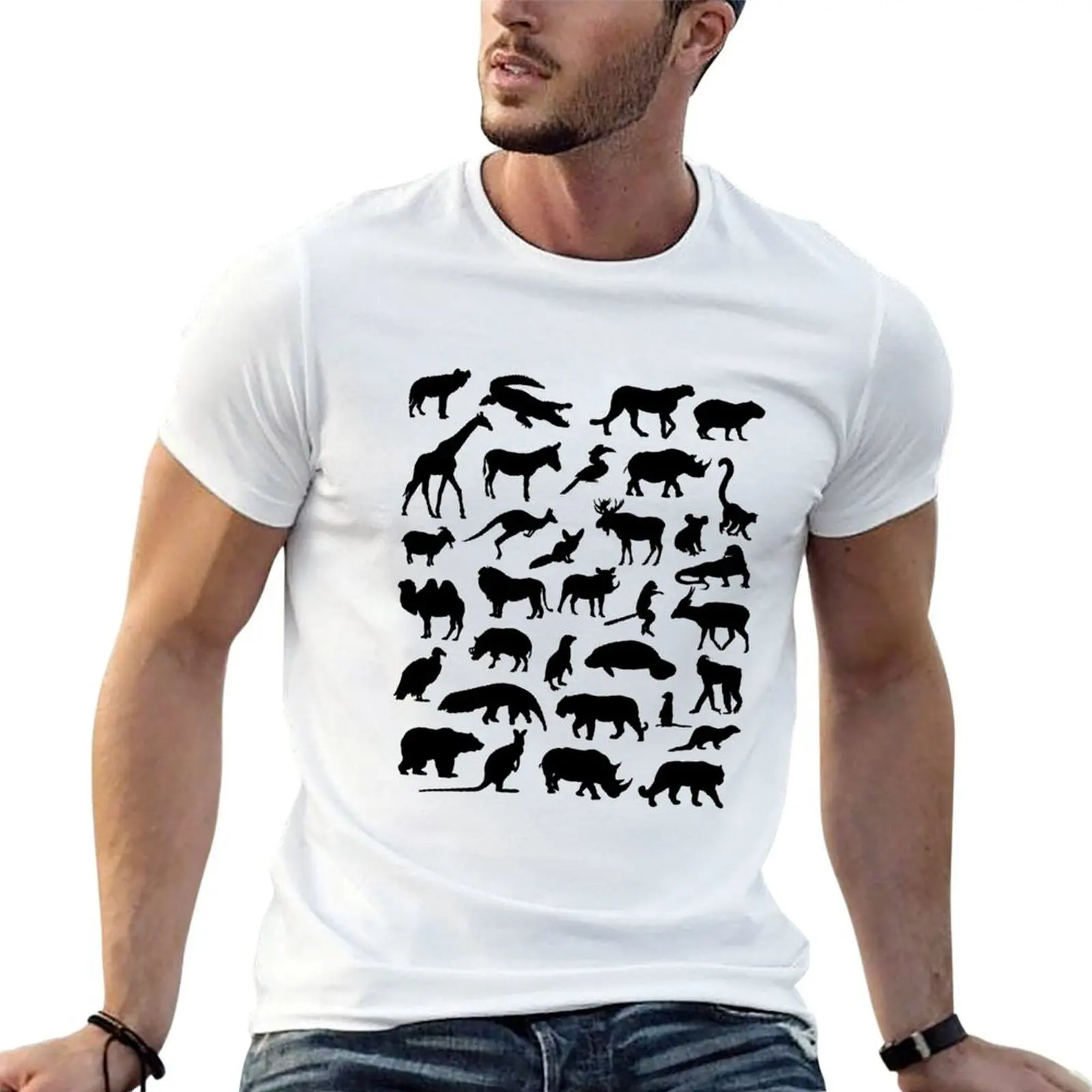 Exotic Menagerie - black T-Shirt valentines clothes summer clothes oversized t shirts for men