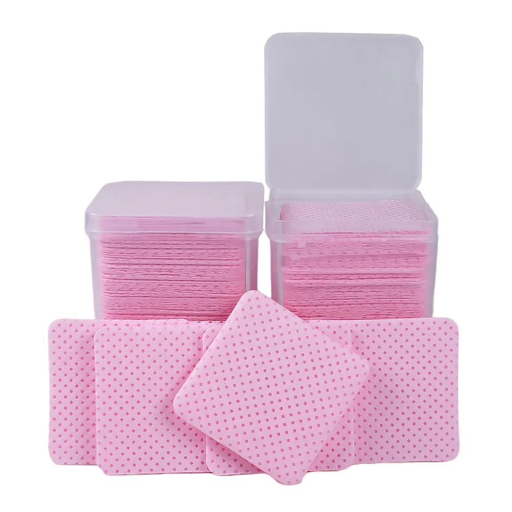 200pcs Wipes Paper Cotton Eyelash Glue Remover Wipe Mouth Of The Glue Bottle Prevent Clogging Glue Cleaner Pads Lash Extension image 2