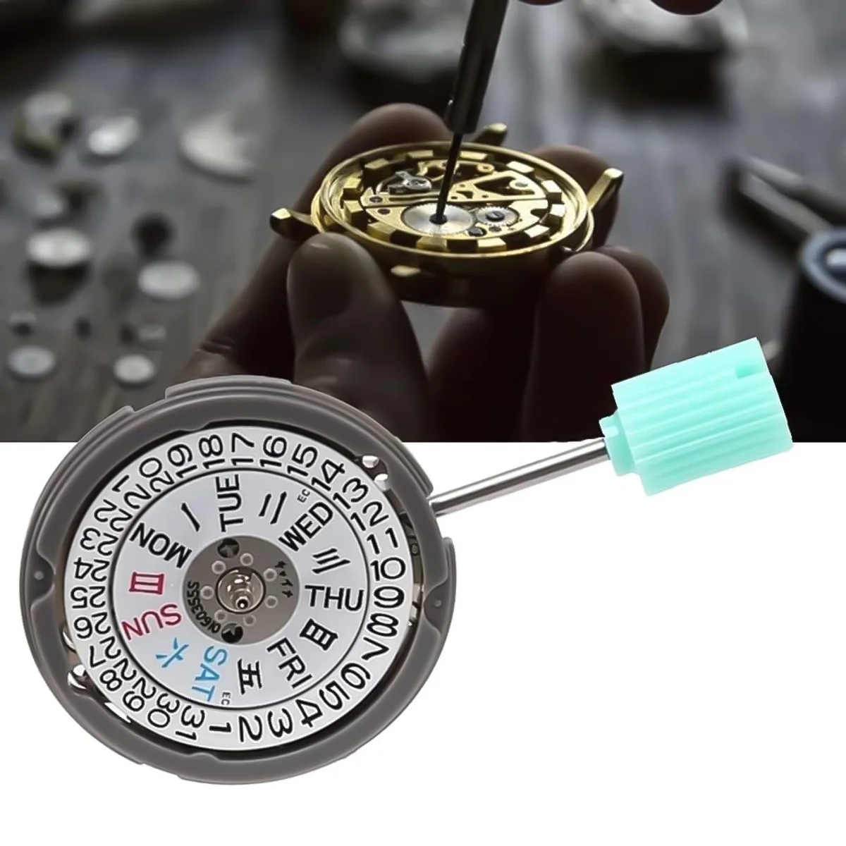 Japan NH05/NH06 Movement High Accuracy Watch Automatic Mechanical Movement 21 Jewels Watch Parts Date Crown at 3 O'clock,3 Hands
