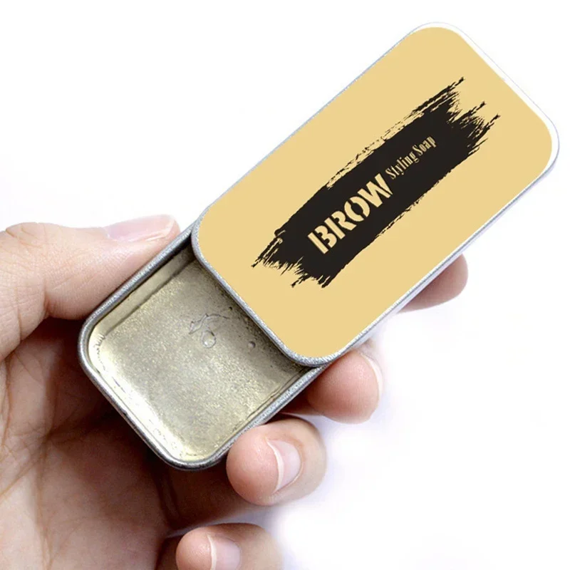 1Pcs Natural Transparent Pomade Eyebrow Styling Soap Brows Gel Wax Fixer With Brush Make-up for Women Eyebrow Cosmetics