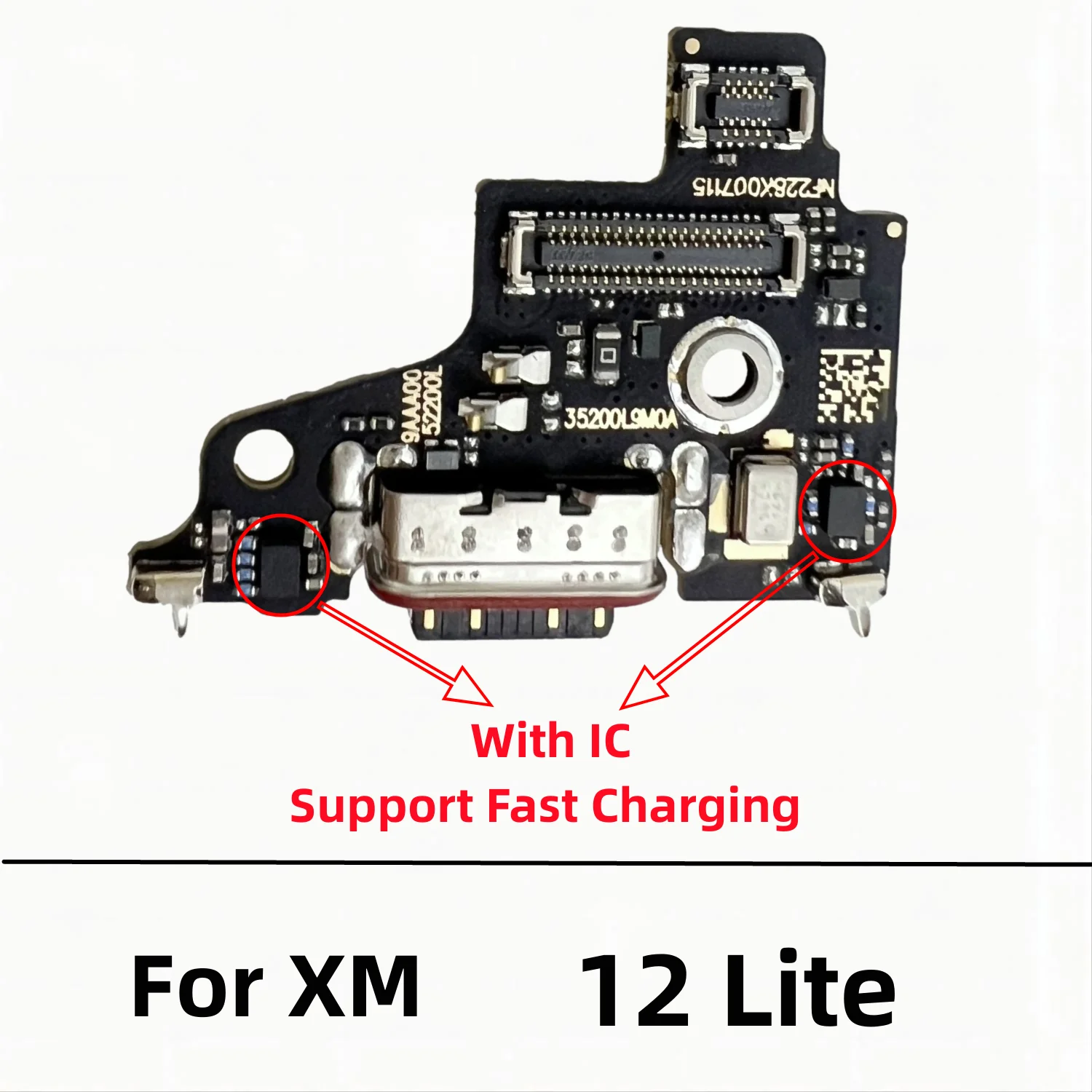 USB Charger Dock Flex Cable Charging Port Connector Board For Xiaomi 12 Lite