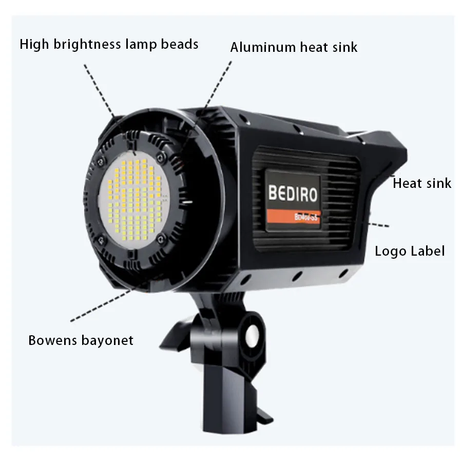 400SBi LED Portrait Light,Continuous LED Light Wireless  Daylight,CRI 97+,TLCI 97+,7500 Lux@1M,Bowens Mount and 2.4G W