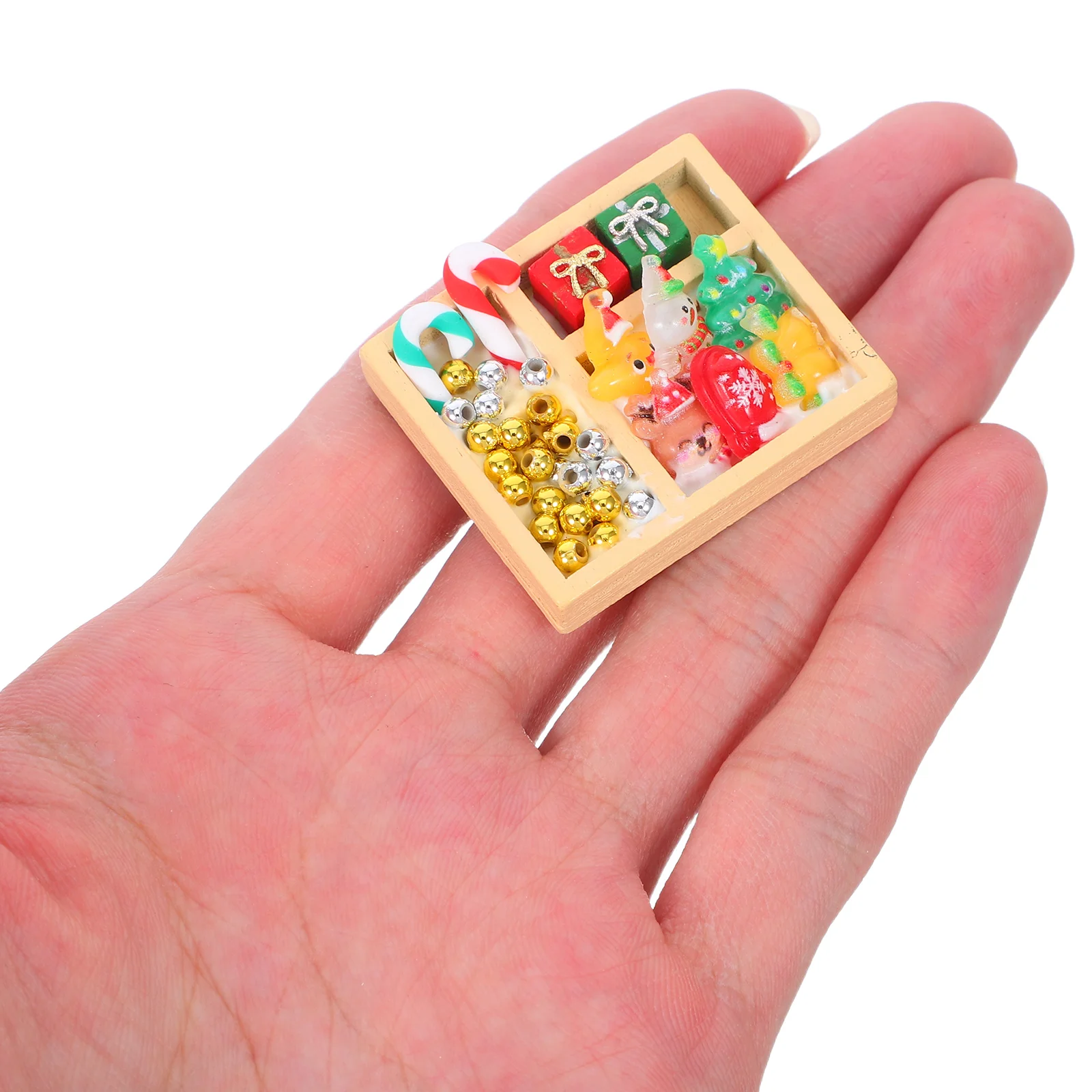 

2 Pcs Holiday Decoration Accessories Sweet Dollhouse and Furniture for Dollhouses Mini Toys Resin