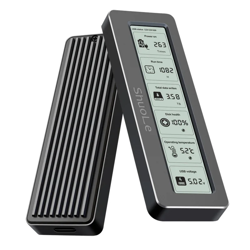 Obudowa SSD 10 Gbps M.2 NVME/NGFF Dual Protocol z inteligentną detekcją stanu dysku, USB 3.2 Gen 2, w całości wykonana ze stopu aluminium, obudowa PCI-E — zdjęcie produktu 7