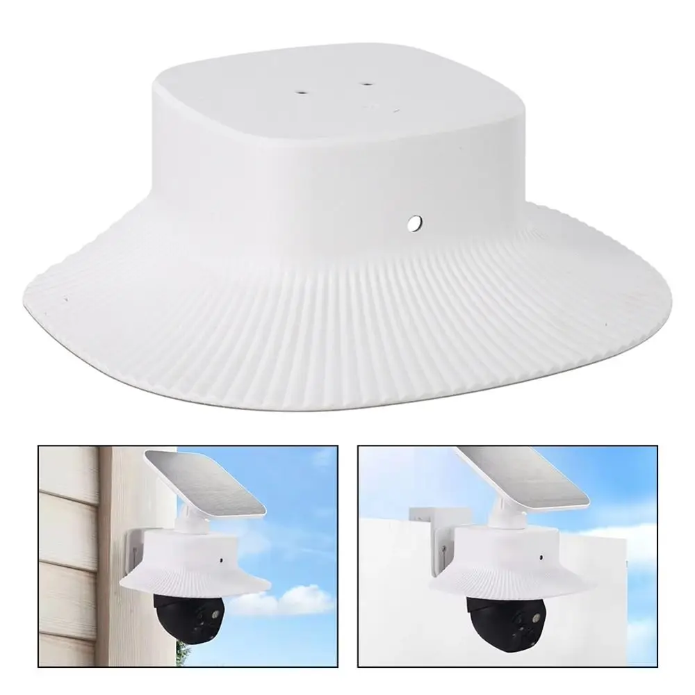 Against Rain Sun Camera Weatherproof Cover Plastic White Security Camera Protective Cover Camera Protection for Eufy S340