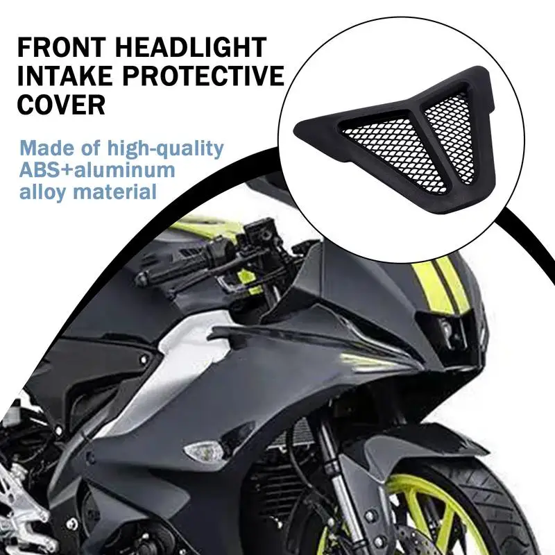 Motorcycle Forward Air Hole Protection Net Stylish Headlight Protector Headlight Decoration Motorcycle Accessories Multi-Color