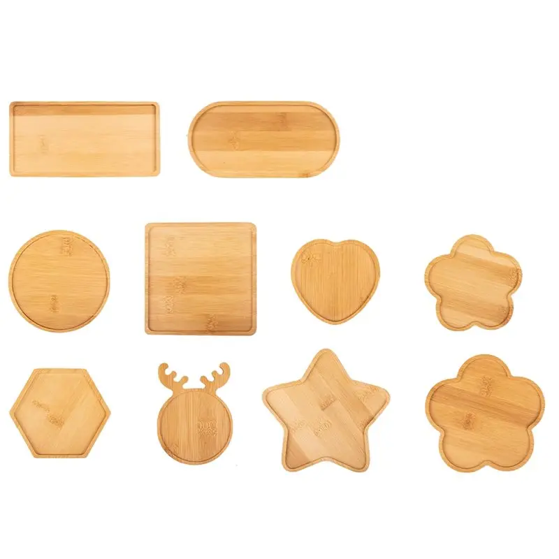 

【HAPPY】Mosaic Bases Wooden Assorted Shapes 10Pcs For DIY For Handcrafted Mosaic Tiles Crafts For DIY Mosaic Coaster Kit