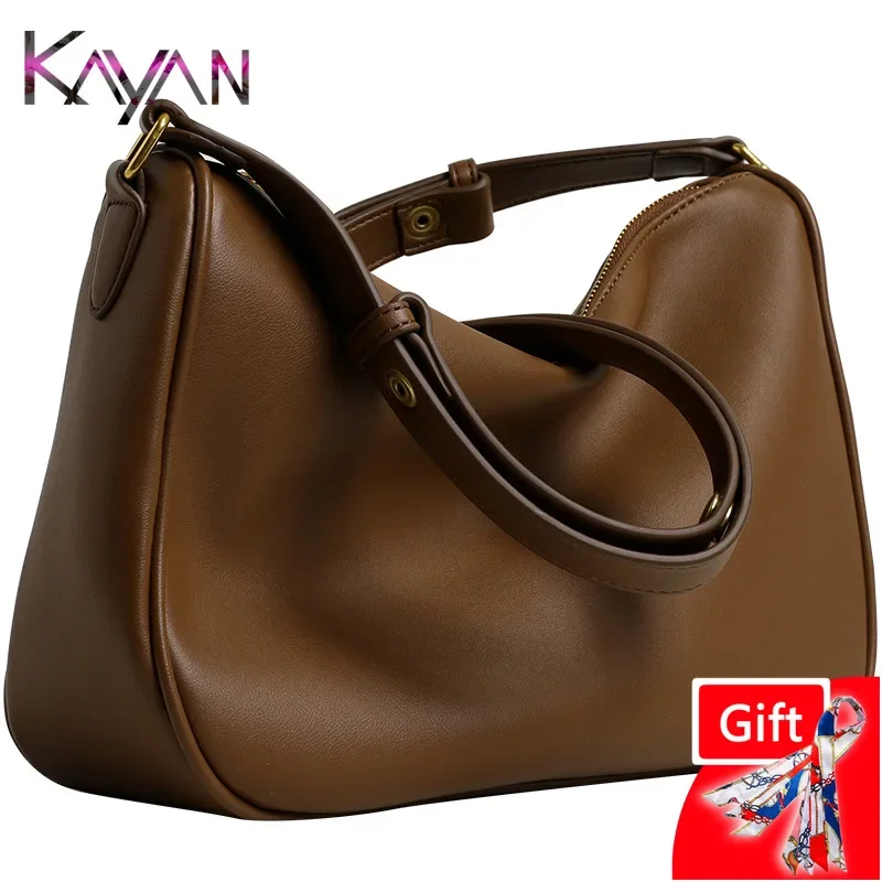 

2024 Large Capacity Fibrous Leather Square Shoulder Bag for Women Vintage Solid Crossbody Messenger Bag Female Tote Sathcel