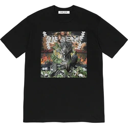 21SS Dragon Supreme Tee 21SS Dragon Supreme Tee Loose Short Sleeve Round Neck T-shirt for Men Women High Quality Luxury Brand