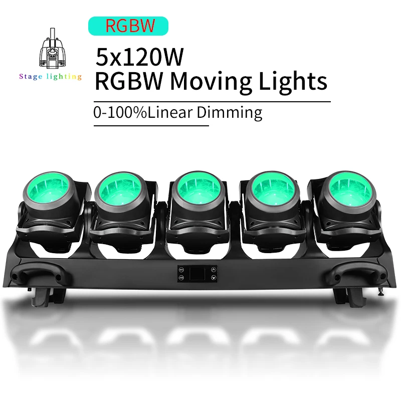 

RGB 5x120W beam moving head light + with RGB auxiliary light suitable for large stage performances and concerts AICPOSE profess