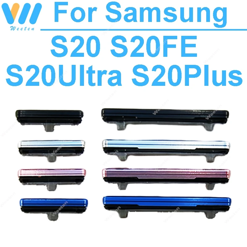 Phone Volume & Power Side button For Samsung Galaxy S20 Plus Ultra FE 5G G980 G985 G781B G988B Control up/down Volume Side keys