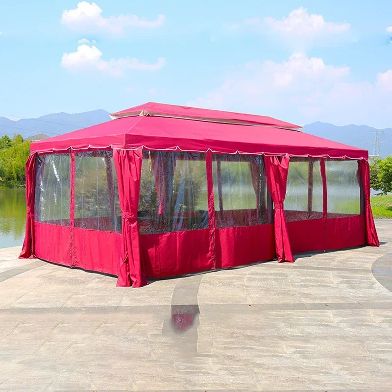 Roman tent outdoor awning catering stall yurt advertising oversized stall courtyard four-corner umbrella rain-proof shed