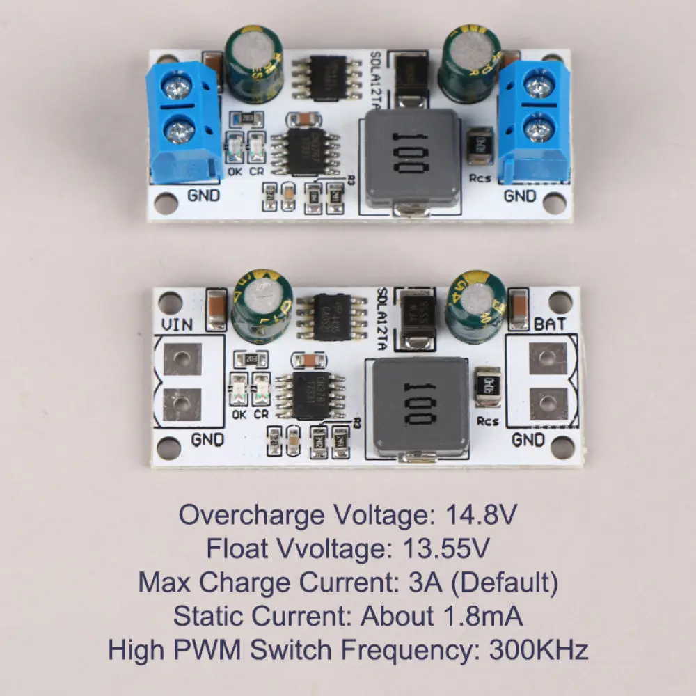 Mini Solar Controller Module SDLA12TA 12V 3A Buck Boost Charging Board Energy Regulator For Outdoor Lighting Monitoring