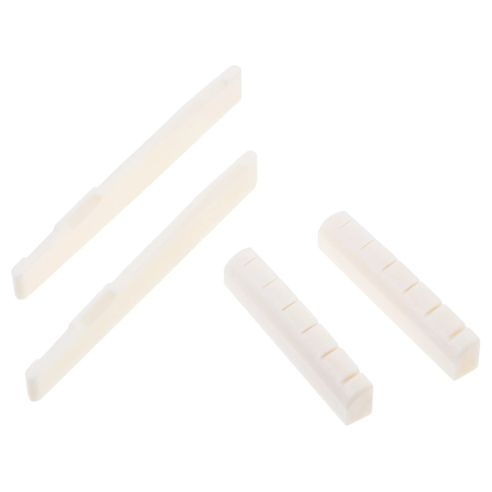 

2 Sets Component Folk Guitar Cow Bone Upper and Lower Pillows Decals Beef Replacement Saddle