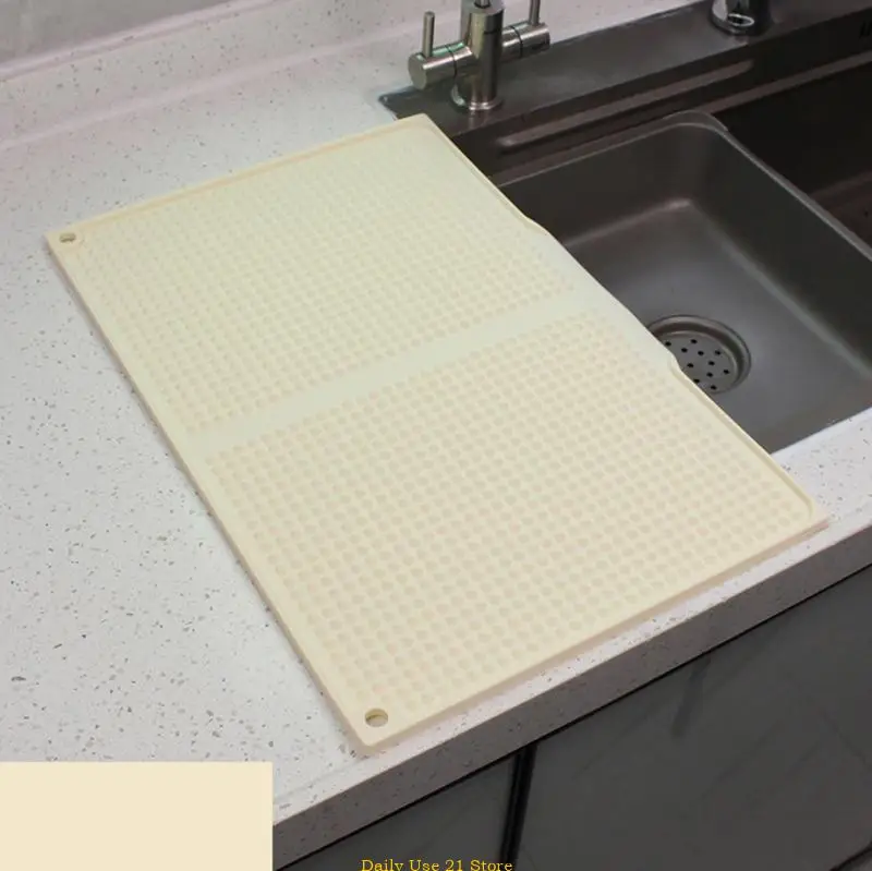 

Silicone Draining Pad Ensures Quick Drying and Heat Resistance in Kitchens Multifunctional Kitchen Mats