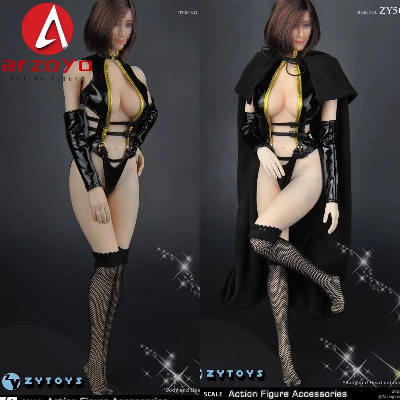 

ZYTOYS ZY5044 1/6 Female Hooded Cloak Coat Set Clothing Model Accessories Fit for 12 inch Soldier Action Figure Body