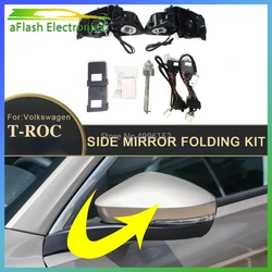 For Volkswagen T-ROC 2018-2022 Car Side Mirror Folding Kit Rearview Mirror Folding Motor Engine Electric Power Mirror
