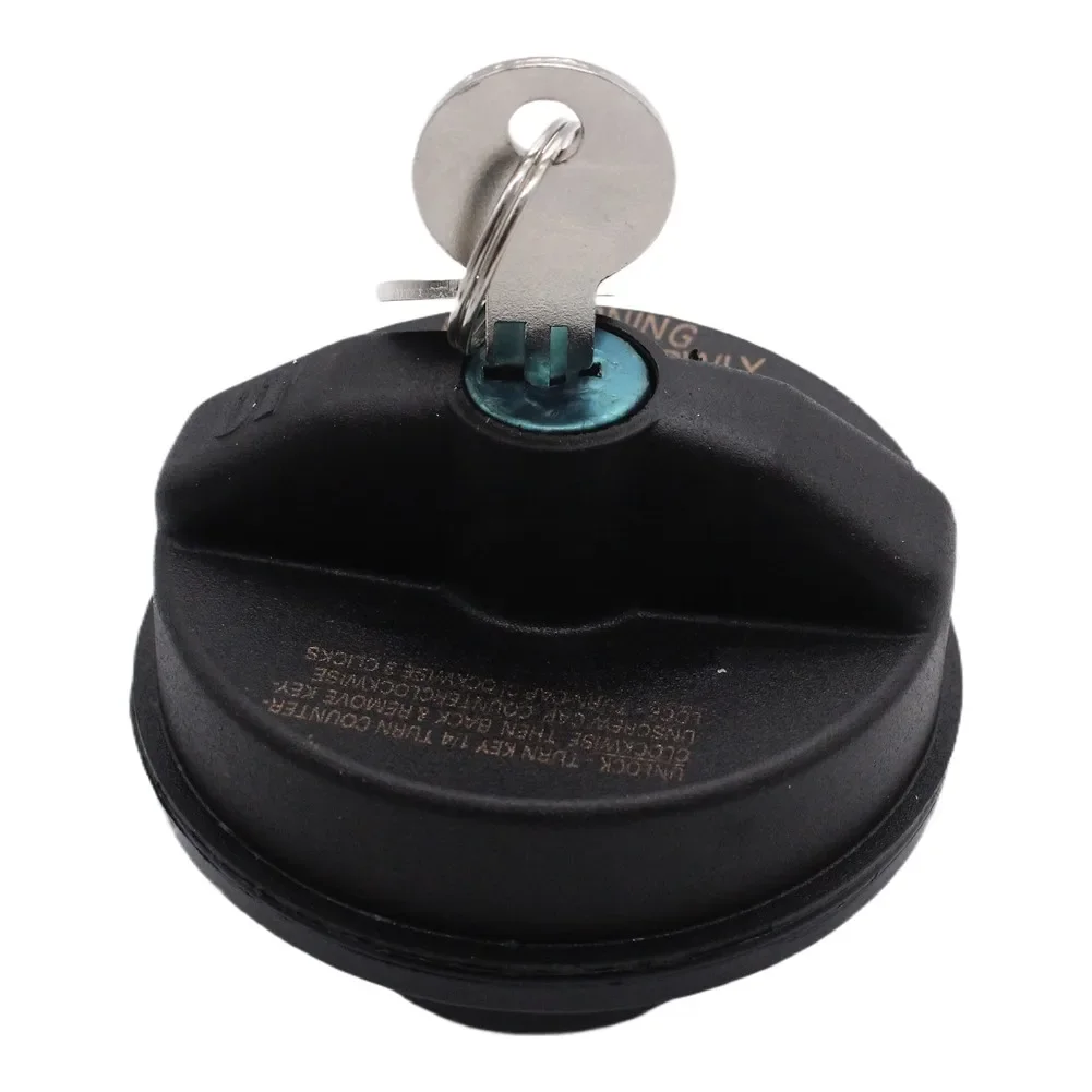 Black Fuel Tank Cap Secure Locking Gas Cap Gas Cap With Keys Secure Locking Mechanism Counterclockwise Unscrew