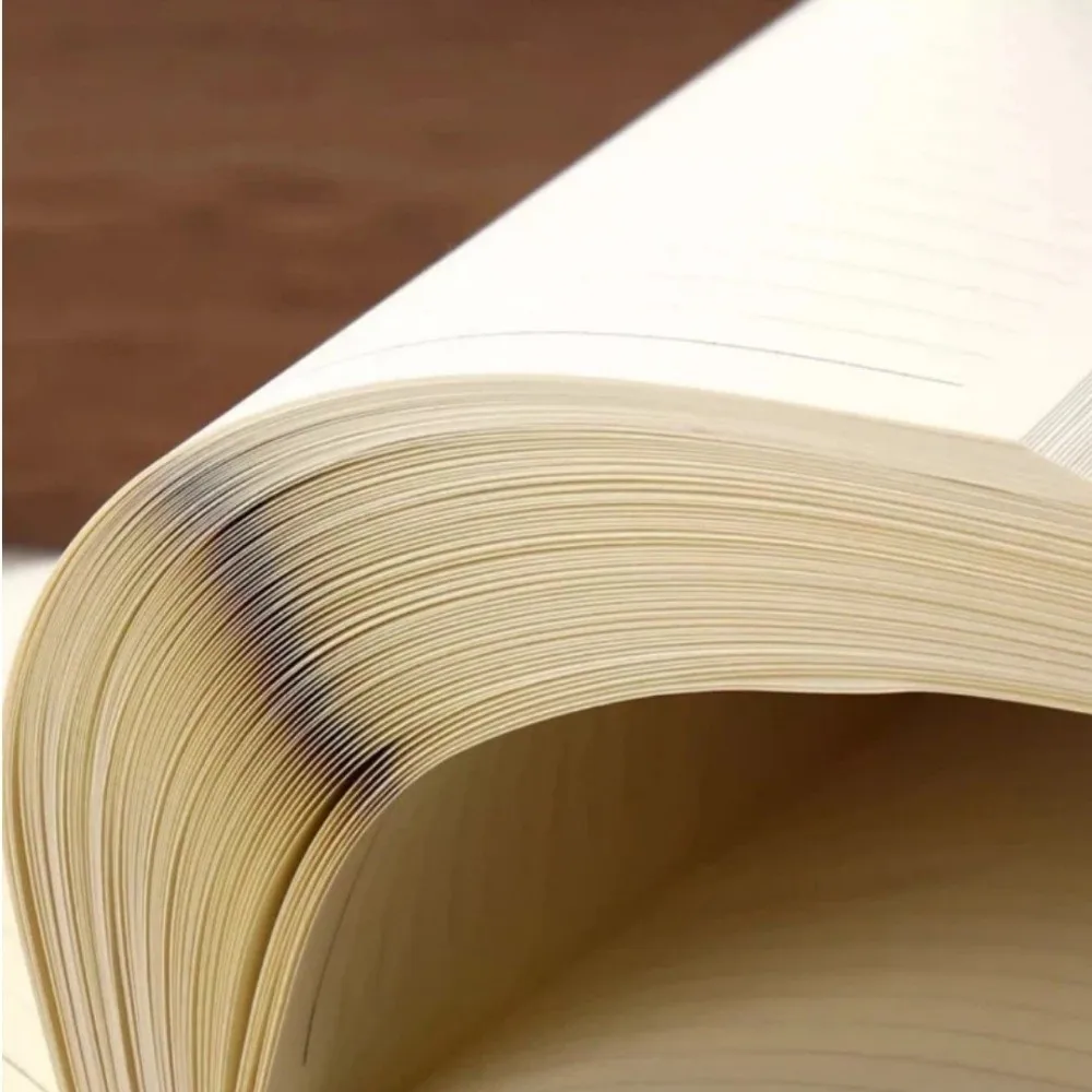 Neues dickes Notizbuch aus PU-Leder mit goldfarbenem Quastenperlenverschluss, Business-Notizblock, 200 Seiten, Besprechungsnotizbuch, Schulbedarf – Detail 17