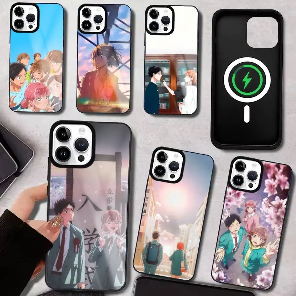 

Blue Comics Box Phone Case For IPhone17 16 15 14 13 12 11 Plus Pro Max Plus Wireless Charger Cover Funda