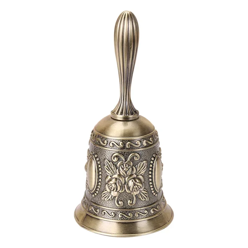 European-style metal bells, bars, restaurants, counters, vegetable bells, garden wind chimes hand-cranked meal bells class bells