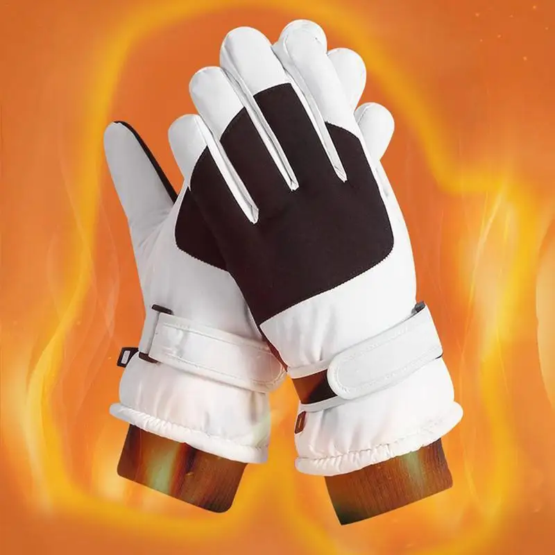 Gants de snowboard imperméables et coordonnants pour femmes et garçons, chauds, temps froid, neige, hiver