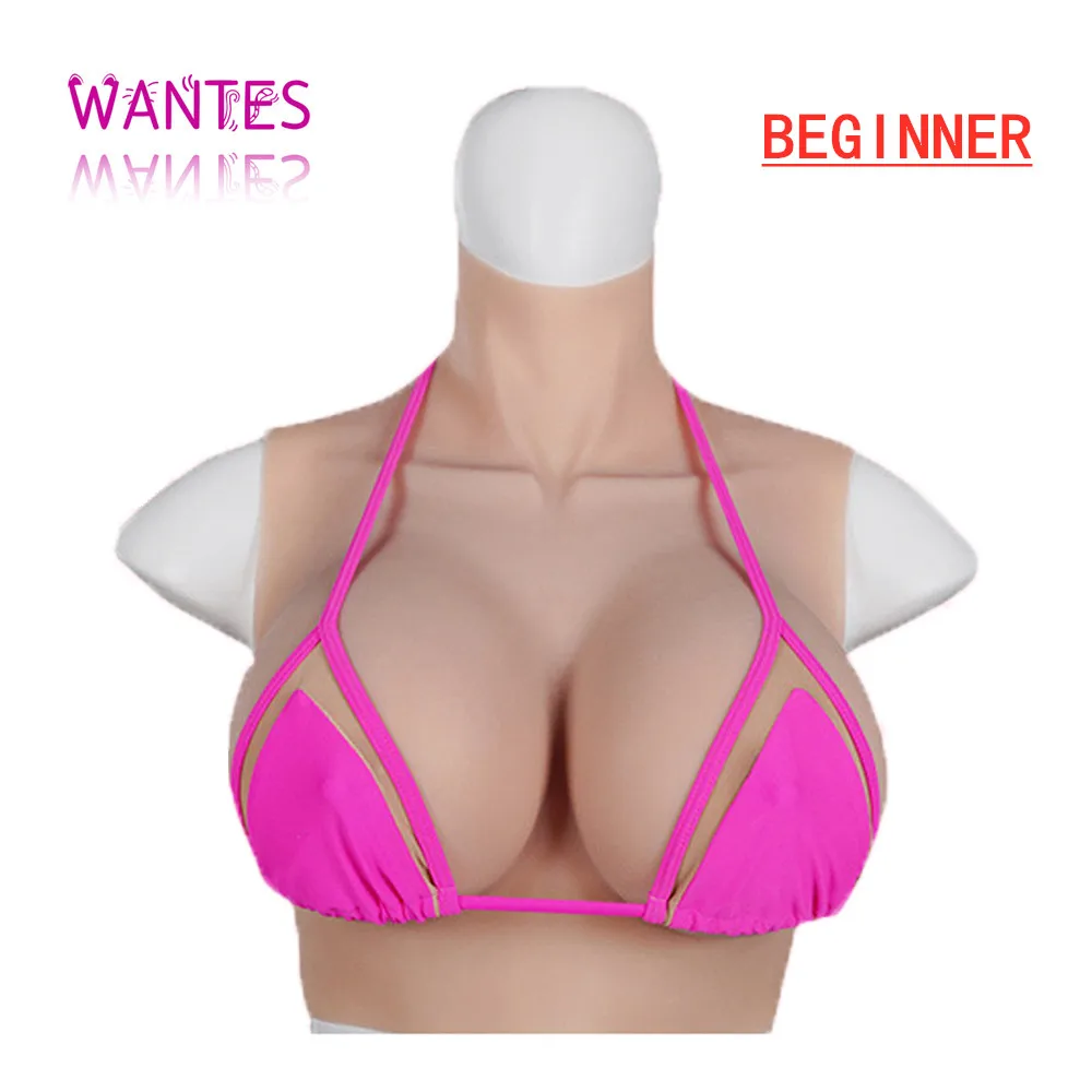 

WANTES Crossdress for Men Beginner Fake Silicone Breast Forms Huge Boob A/B/C/D/E/G/H Cup Transgender Drag Queen Shemale Cosplay