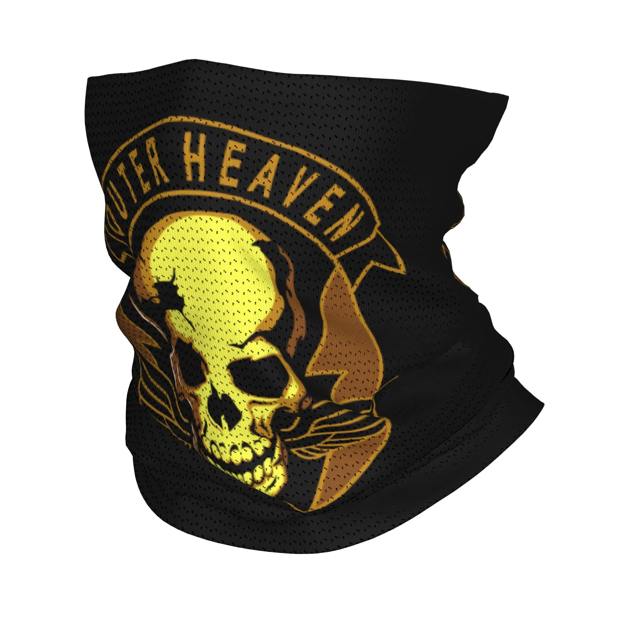 Custom Metal Gear Solid Outer Heaven Neck Gaiter Men Women UV Face Shield Winter Video Game Gift Bandana Scarf for Cycling