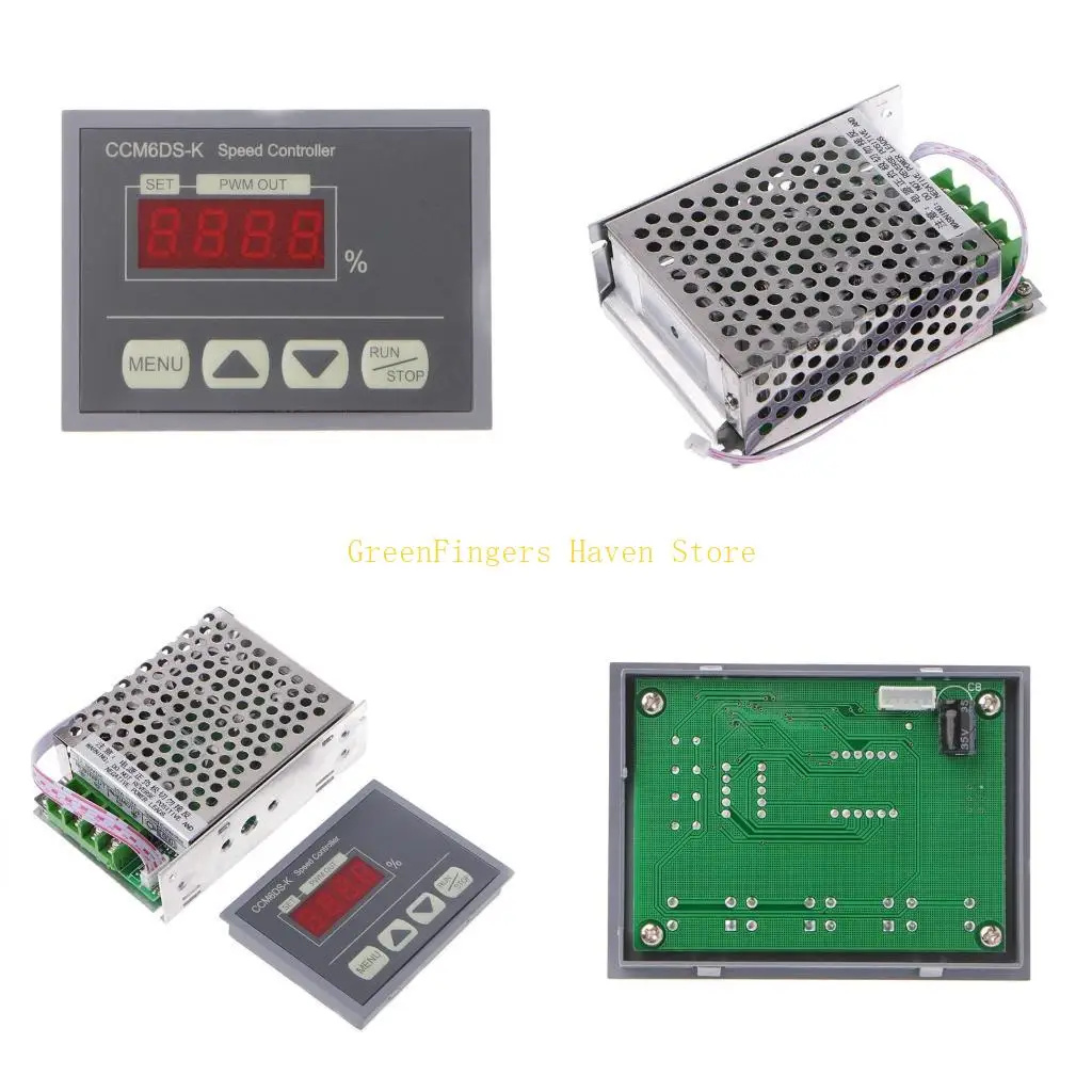 F68D 12-80V PWM 30A for DC Motor Speed Controller With Digital Display Panel
