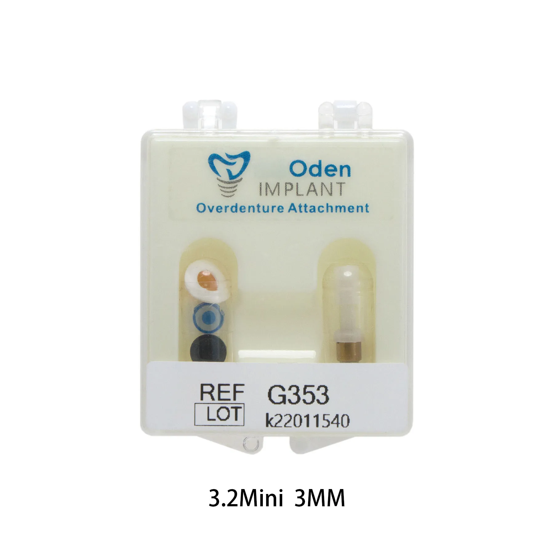 Dental Implant Attachment Abutment&Locator Core Tool Overdenture Male Caps Kits for Hiossen Mini Ø3.2 3mm