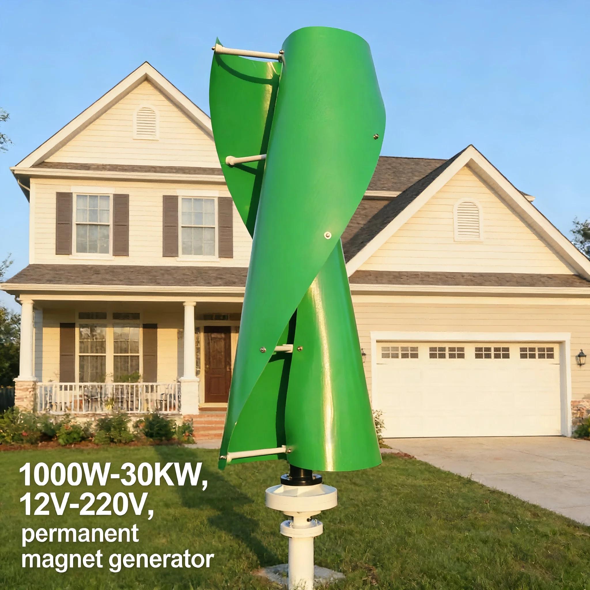 10KW Low RPM 3 Phase Permanent Magnet Wind Generator 12V 24V 48V 220V Free Energy