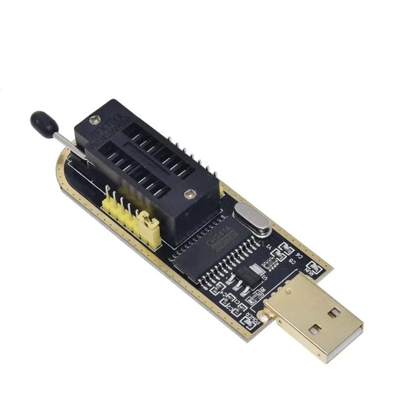 TZT CH341A CH341B 24 25 Series EEPROM Flash BIOS USB Programmer Module SOIC8 SOP8 Test Clip For EEPROM 93CXX / 25CXX / 24CXX