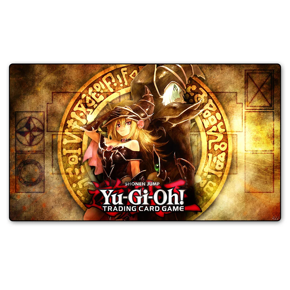 YU-GI-OH Playmat Dark Magician Girl Custom Print Playmat, Board Games Cards Playing Card Games Table Pad Tarot MAT