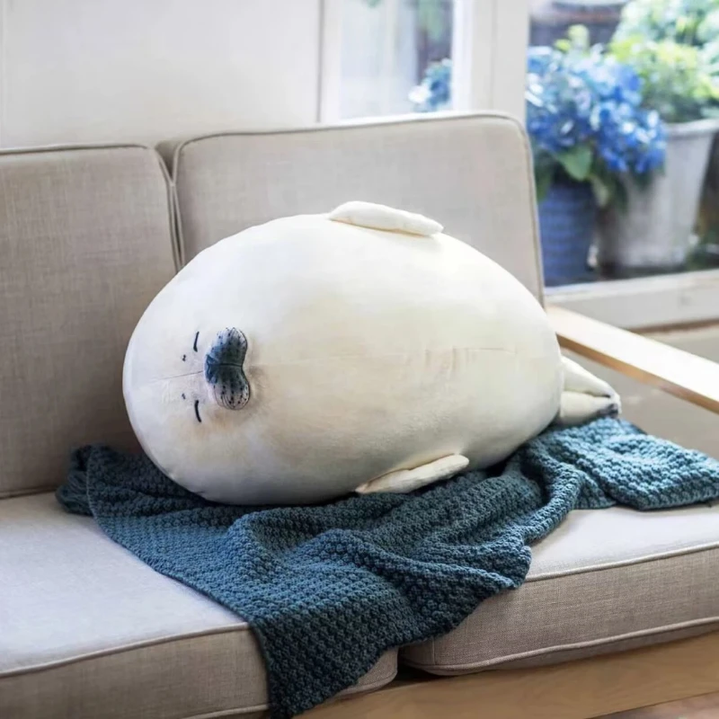 

Плюшевая подушка в виде тюленя, гигантская реалистичная игрушка из Осаки, Япония, подарок на день рождения для девушки, парня, подруги, друга