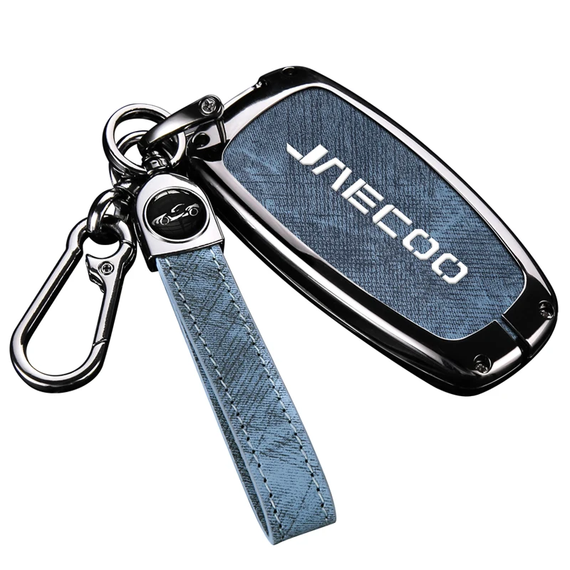 Zinc Alloy Car Key Case for Jaecoo J7 J 7 5 J8 Phev 2025 2026 Keychain Remote Cover Shell Housing Ring Holder Fob Accessories 6
