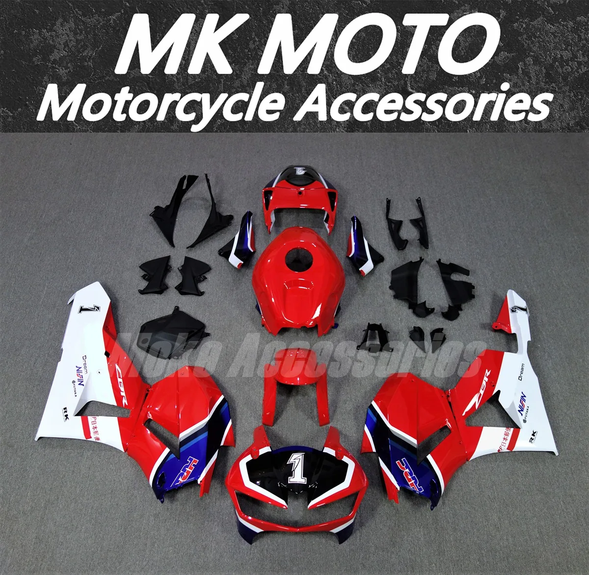 

Moke moto Motorcycle Fairings Kit Fit For Cbr600rr 2013 2014 2015 2016 2017 2018 2019 Bodywork Set ABS Injection