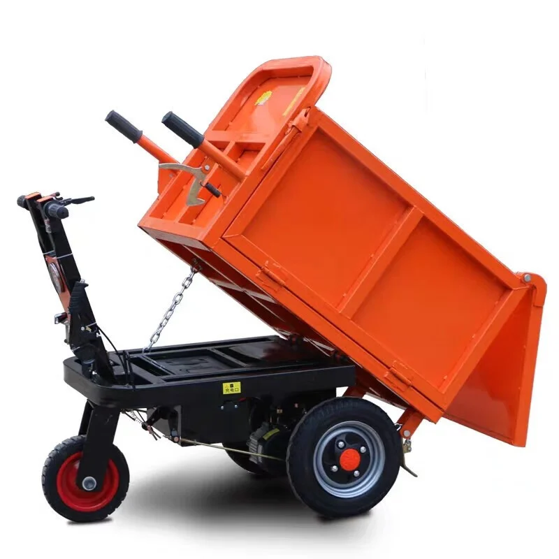 Three-wheel Electric Tricycle Handcart 3 Wheel Cargo Bike Heavy Duty Electric Wheelbarrow