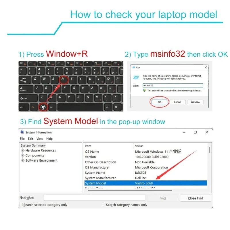 7FMXV 3900mAh Battery for Dell Latitude 5320 7320 7420 7520 Latitude 5320 2-in-1/7320 2-in-1 P134G001 0TN2GY 9JM71 4M1JN 1PP63