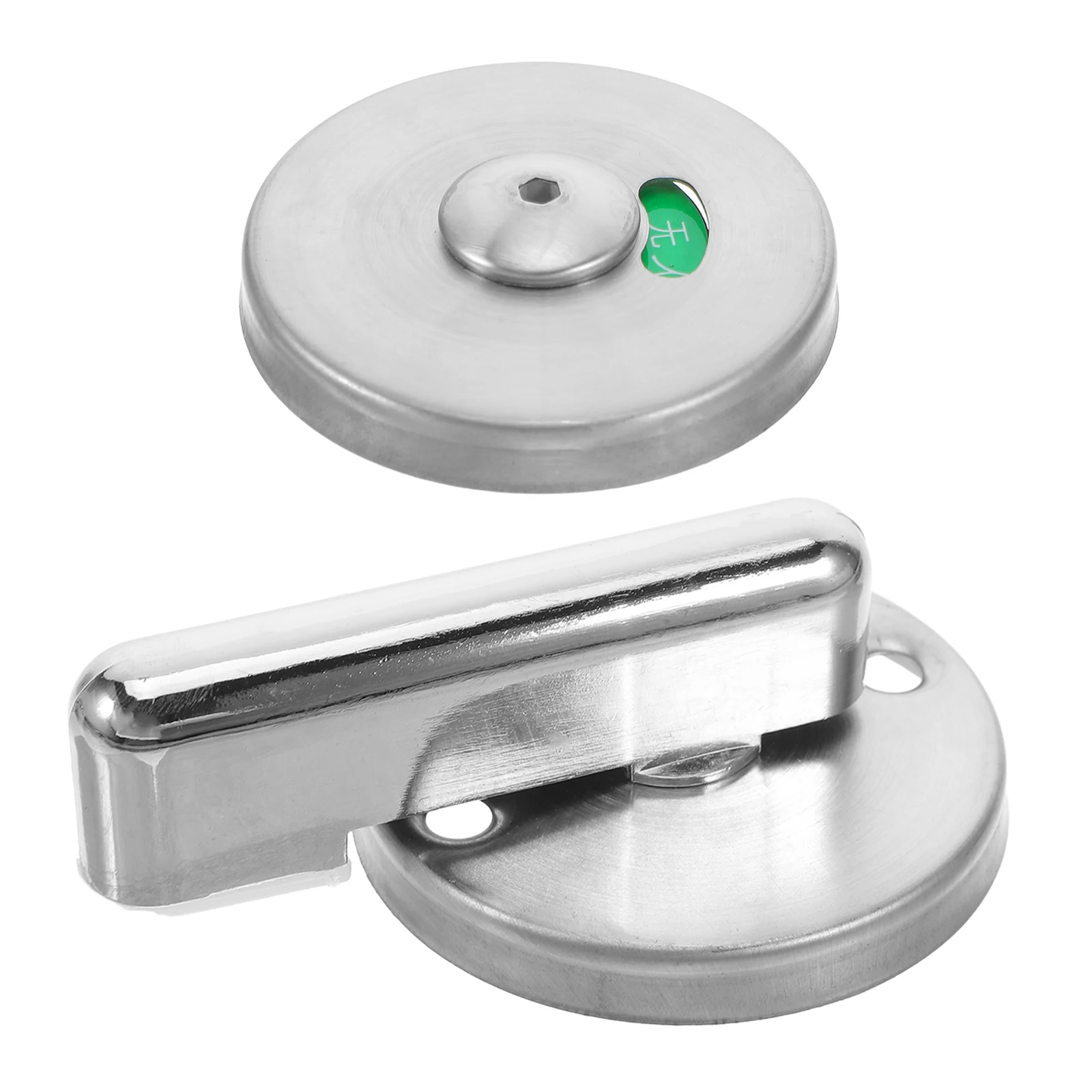 

Stainless Steel Bathroom Stall Door Lock Indicator Privacy Vacant Occupied Privacy Indicator for Public Restroom Partition Lock
