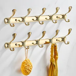 Gold Towel Hook Brass Wall Mount Rose Gold Towel hanger, brass Construction ,Bathroom Hardware,kitchen hook bathroom accessories